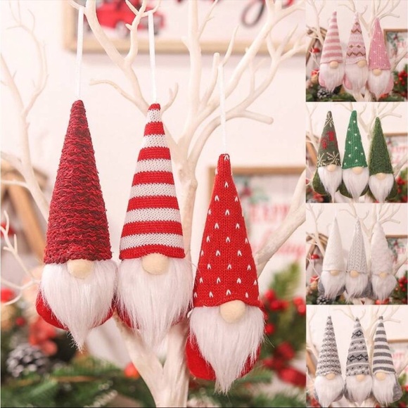 New Holiday Knit Gnome Ornament Set - Picture 5 of 5